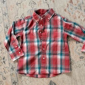NWOT Plaid Kids J Crew Shirt